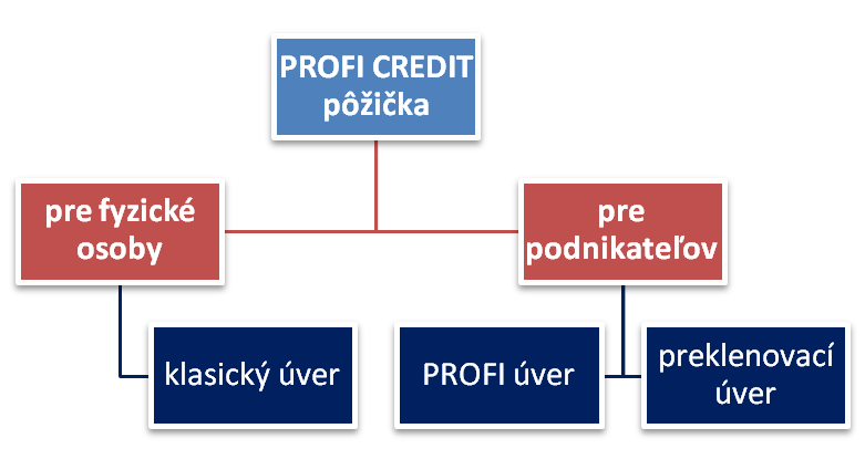 PROFI CREDIT pôžička podnikateľ diagram